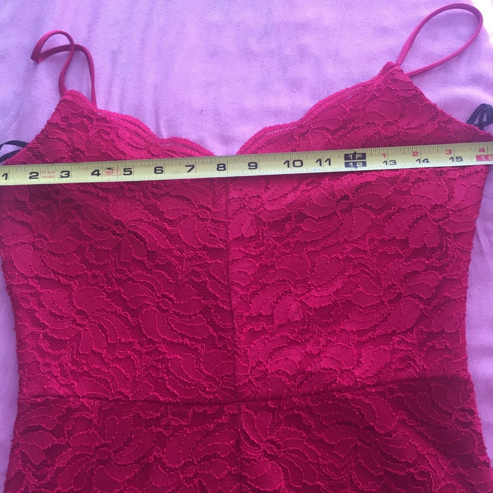 Jump Apparel Red Lace Sexy Dress like new 1/2 Jr. Impress on Valentines Day - Picture 10 of 10